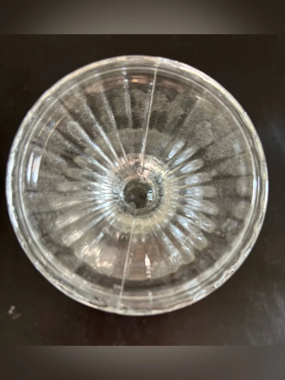 Vintage Anchor Hocking Clear Diamond Point Goblet pre-owned